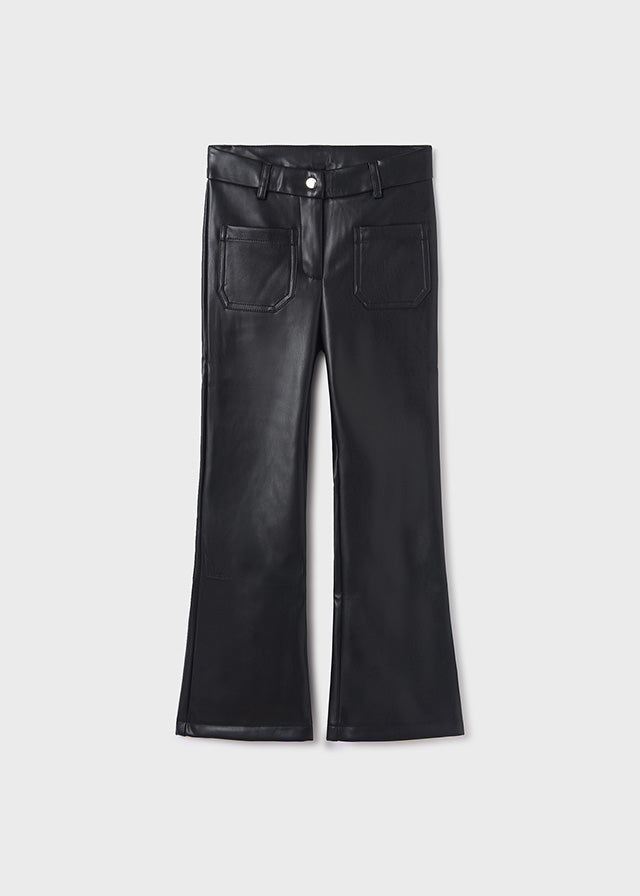 Black Kai Leather Trousers