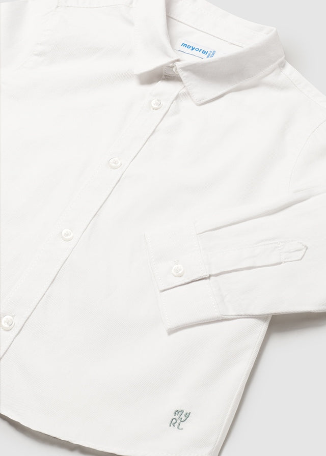 juniors white dress shirt Structured shirt for baby boy White, talla: 24 EU