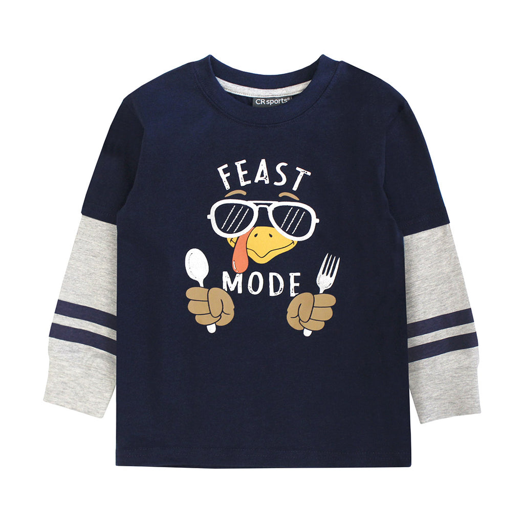 CR Sports Boys Toddlers Kids Juniors Shirt 100% Cotton Thanksgiving Holiday Turkey The Plaid Giraffe Childrens Boutique