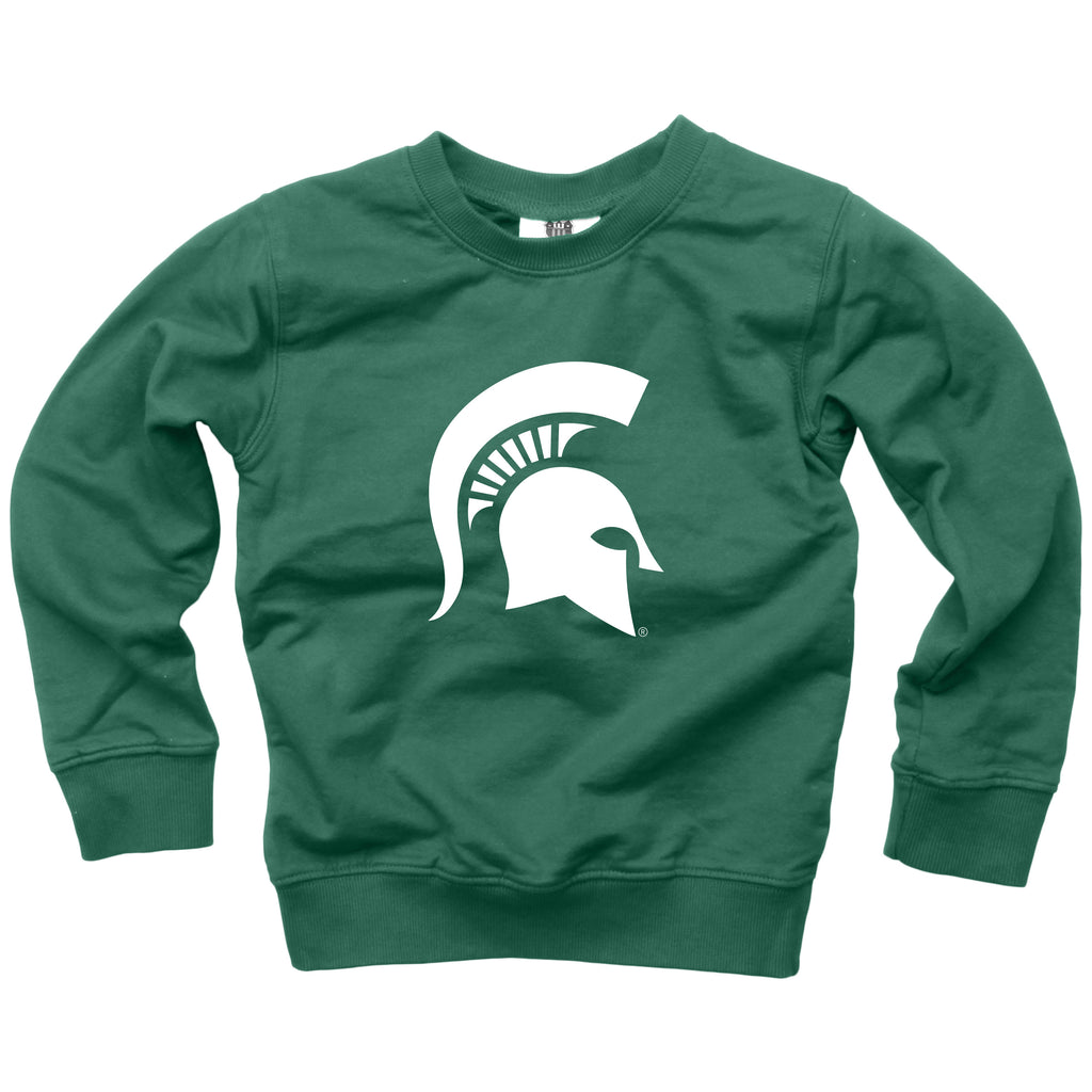 Wes & Willy Unisex Boys Girls Sweatshirt Michigan State University College 100% Cotton The Plaid Giraffe Childrens Boutique
