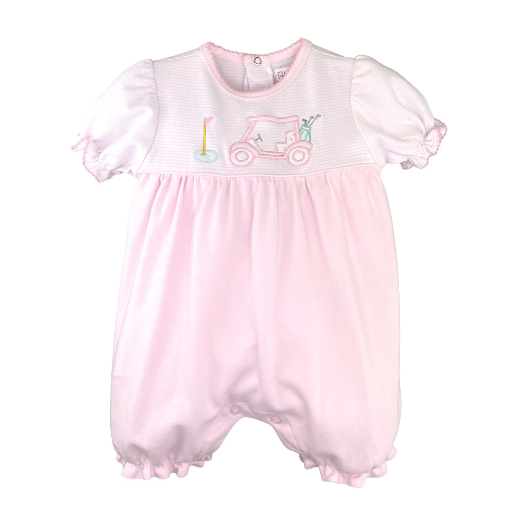 Petit Ami Girls Infants Romper Bubble Golf Sports Stripes 100% Cotton The Plaid Giraffe Childrens Boutique