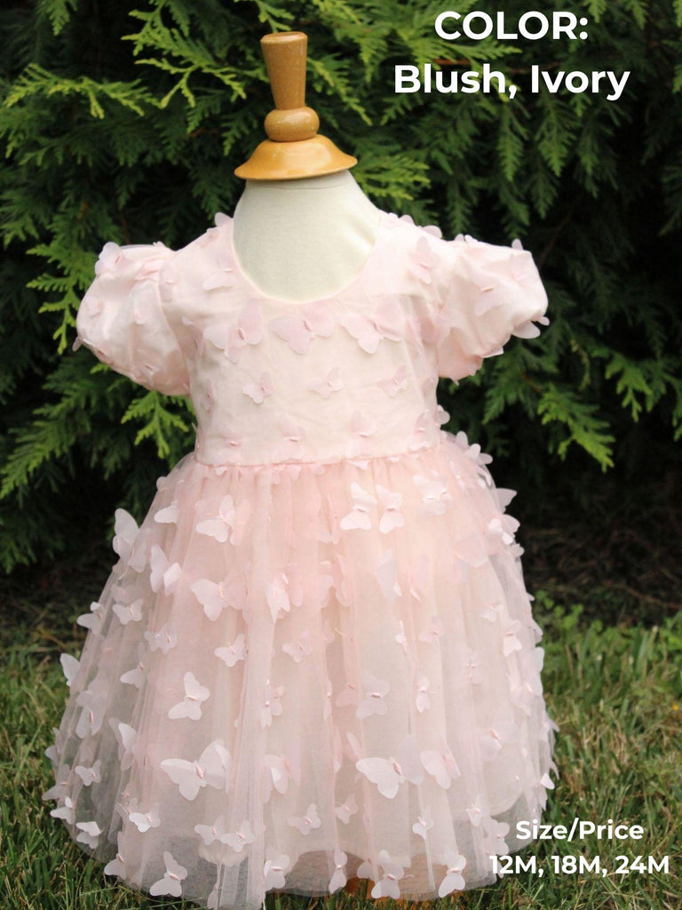 Joan Calabrese By Macis Design Dress Butterflies Tulle Easter Holiday Special Occasion Celebrations The Plaid Giraffe Childrens Boutique