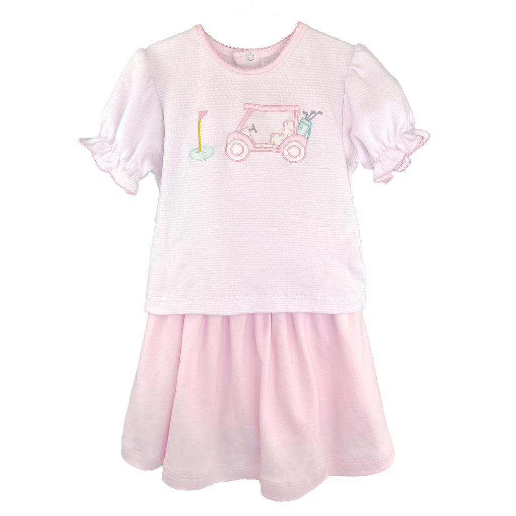 Milon Girls Boys Infants Toddlers Kids Top Skort Golf Sports 100% Cotton The Plaid Giraffe Childrens Boutique