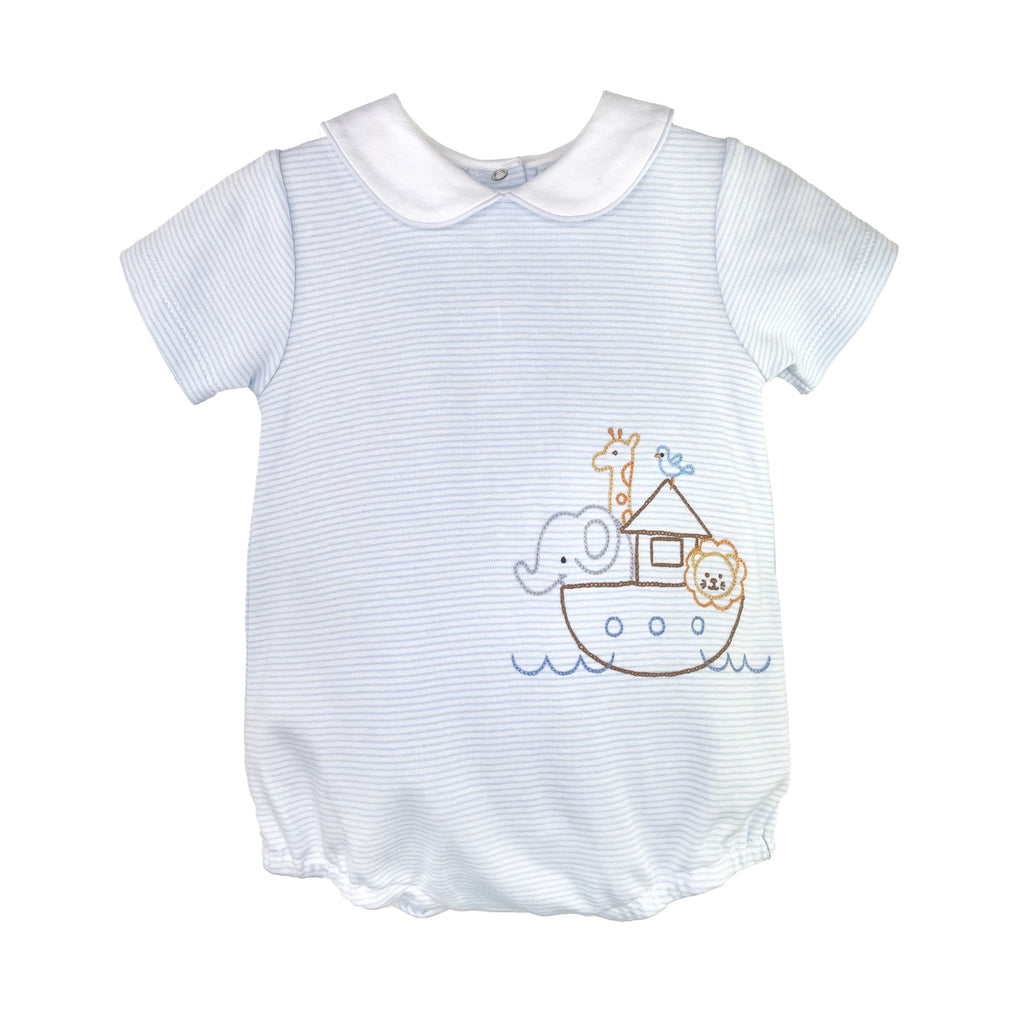 Petit Ami Girls Boys Infants Toddlers Kids Romper Noah's Ark Animals 100% Cotton The Plaid Giraffe Childrens