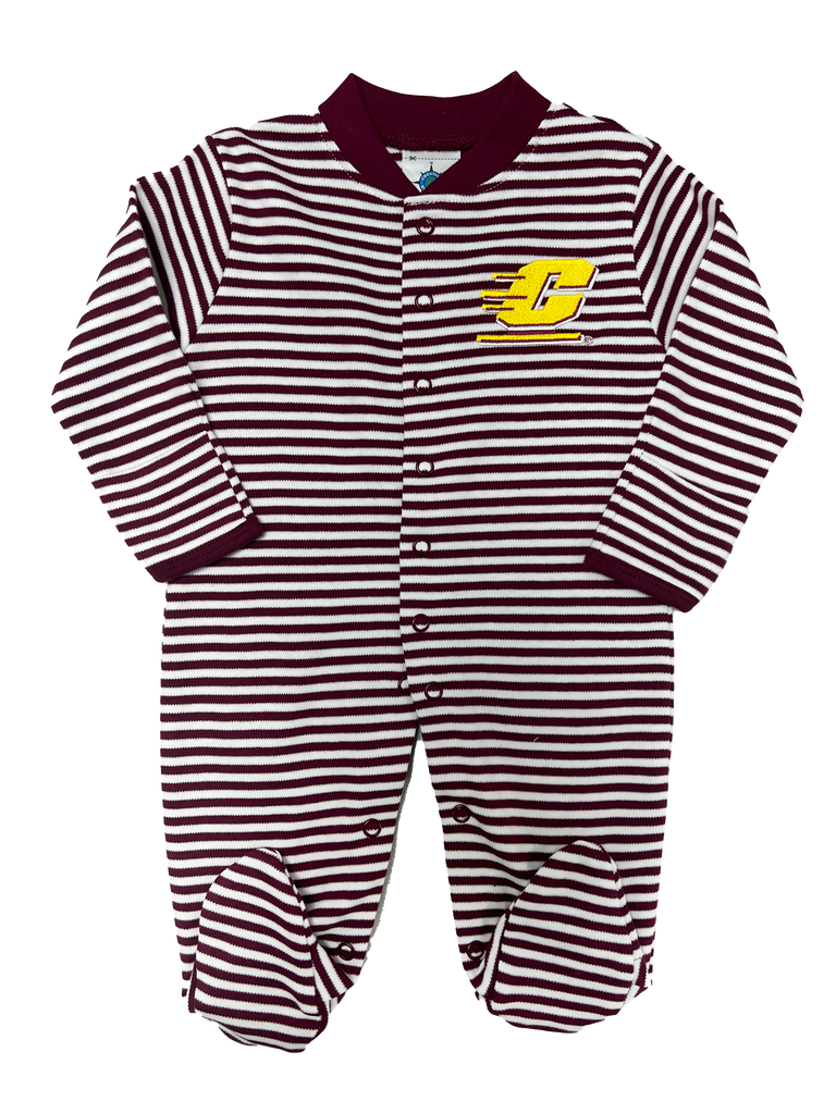 Central Michigan Striped Footie