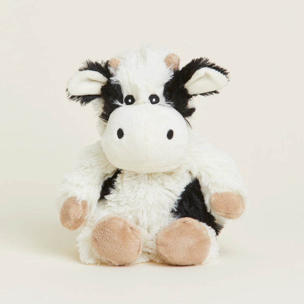 Warmies(R) Girls Boys Unisex Cow Black and White Stuffed Animals The Plaid Giraffe Childrens Boutique