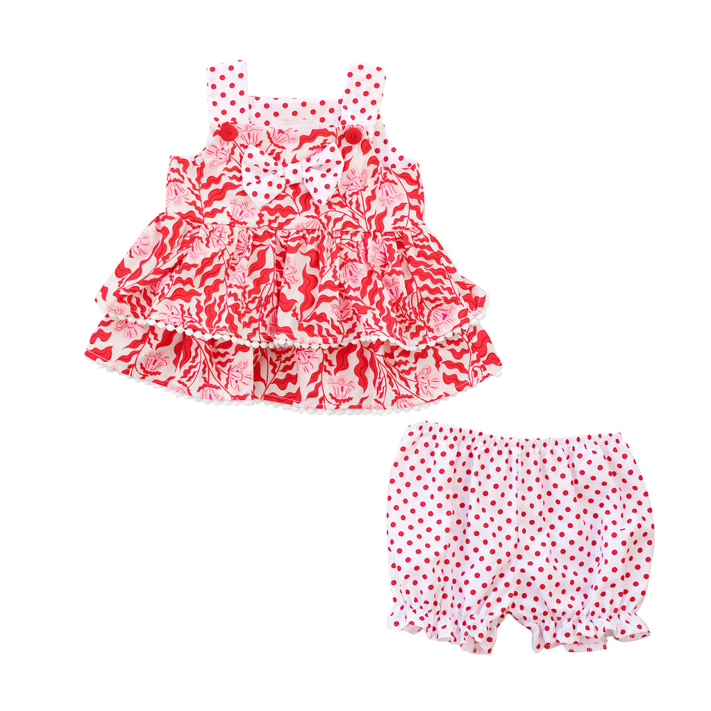 Haute Baby Girls Infants Toddlers Kids Top Bottoms Shorts Bloomers Diaper Cover Polka Dots Flowers Floral 100% Cotton The Plaid Giraffe Children's Boutique