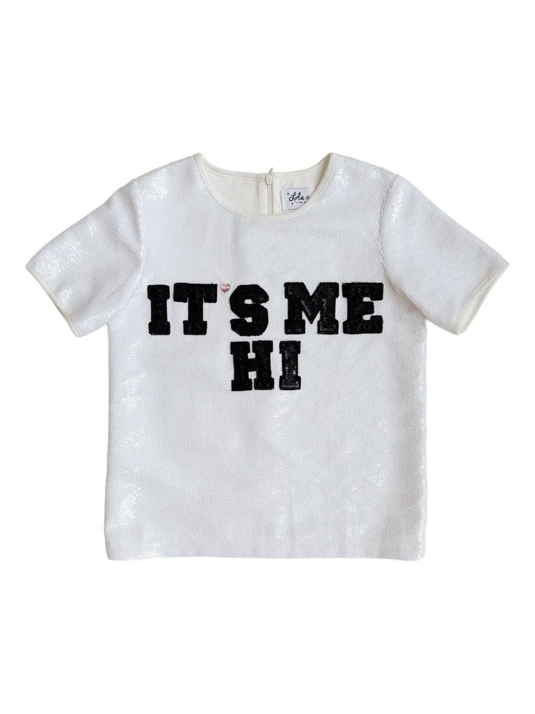 Lola and The Boys Girls Women Toddlers Kids Juniors Top T-Shirt Taylor Swift Sequins It's Me Hi Song Music The Plaid Giraffe Children's Boutique