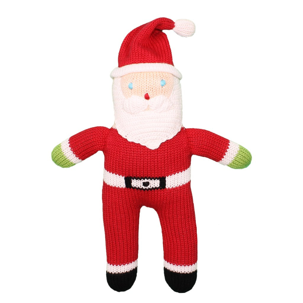 Zubels Knit Santa toy Christmas Holiday The Plaid Giraffe Childrens Boutique