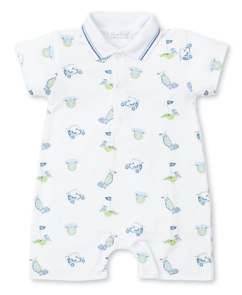 Kissy Kissy Boys Infants Romper Golf Sports 100% Pima Cotton The Plaid Giraffe Childrens Boutique