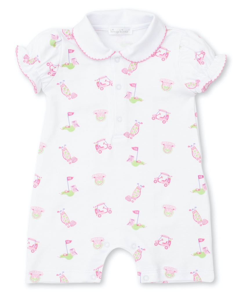 Kissy Kissy Girls Infants Romper Golf Sports 100% Pima Cotton The Plaid Giraffe Childrens Boutique