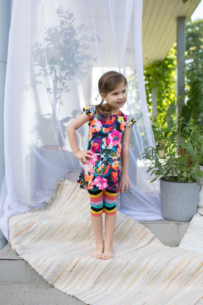 ZaZa Couture Girls Infants Toddlers Kids Juniors Tunic Top Capri Leggings Stripes Flowers Polka Dots The Plaid Giraffe Children's Boutique