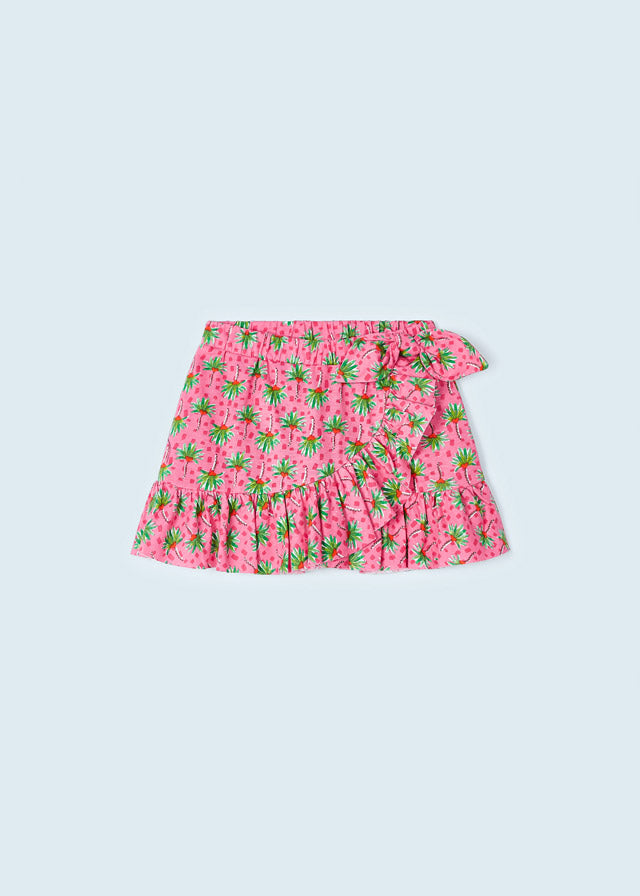 Mayoral Girls Kids Juniors Skirt Palm Trees Tropical 100% Cotton The Plaid Giraffe Childrens Boutique