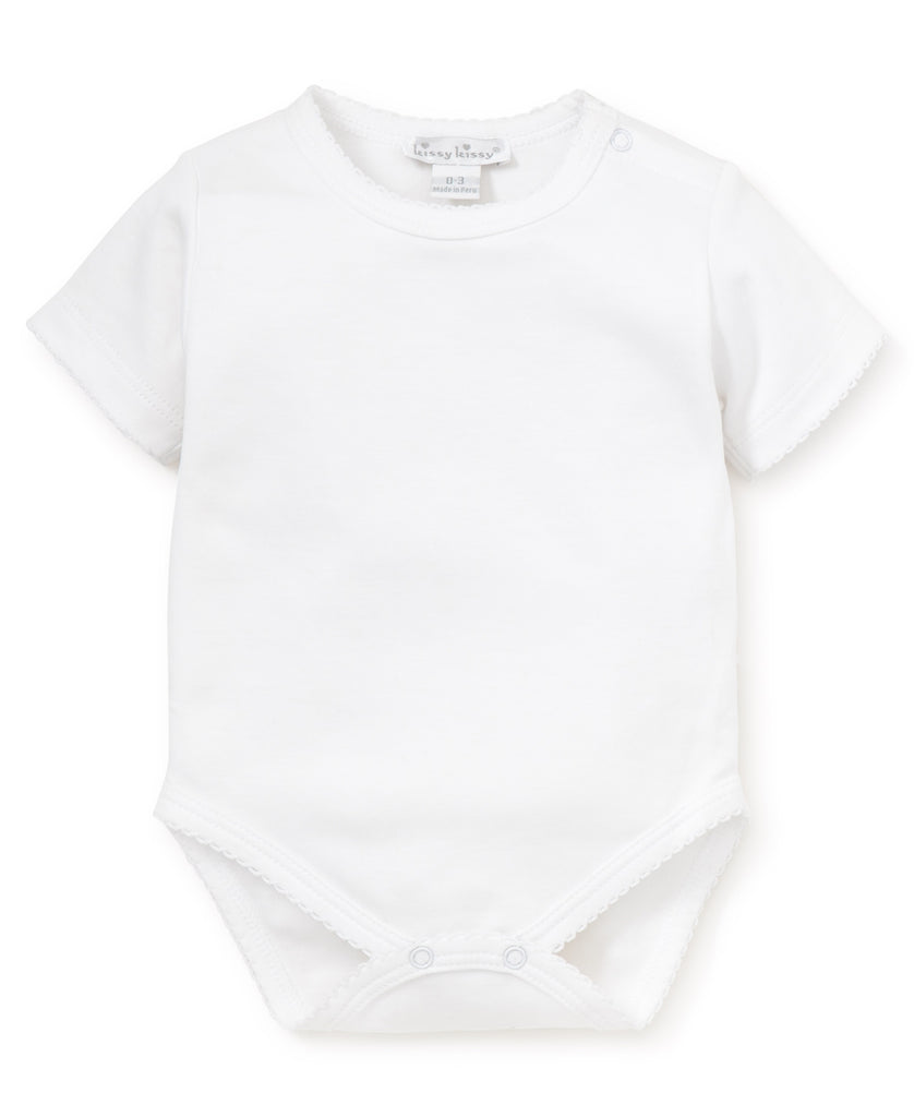 Kissy Kissy Girls Infants Bodysuit Onesie Basic Simple 100% Pima Cotton The Plaid Giraffe Childrens Boutique
