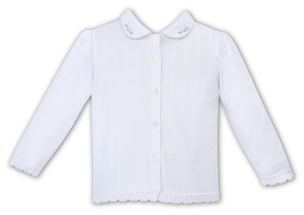 Dani Girls Infants Toddlers Sweater Cardigan Rosebuds The Plaid Giraffe Childrens Boutique