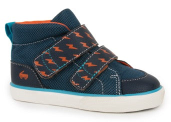 See Kai Run Girls Boys Kids Toddlers Tennis Shoes High Top Adaptable Collection The Plaid Giraffe Childrens Boutique