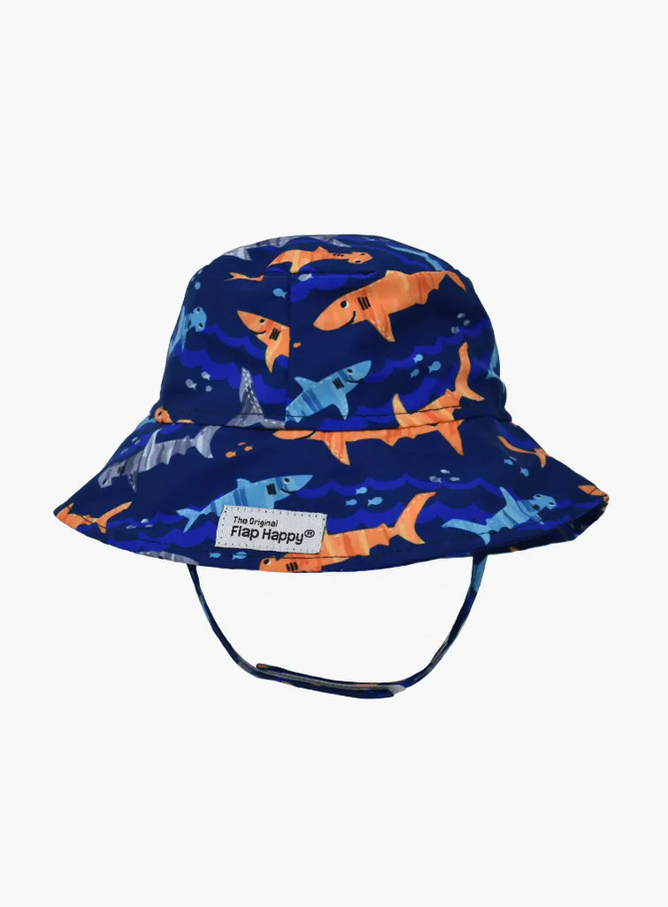 Flap Happy Boys Infants Toddlers Bucket Hat Sharks The Plaid Giraffe Childrens Boutique