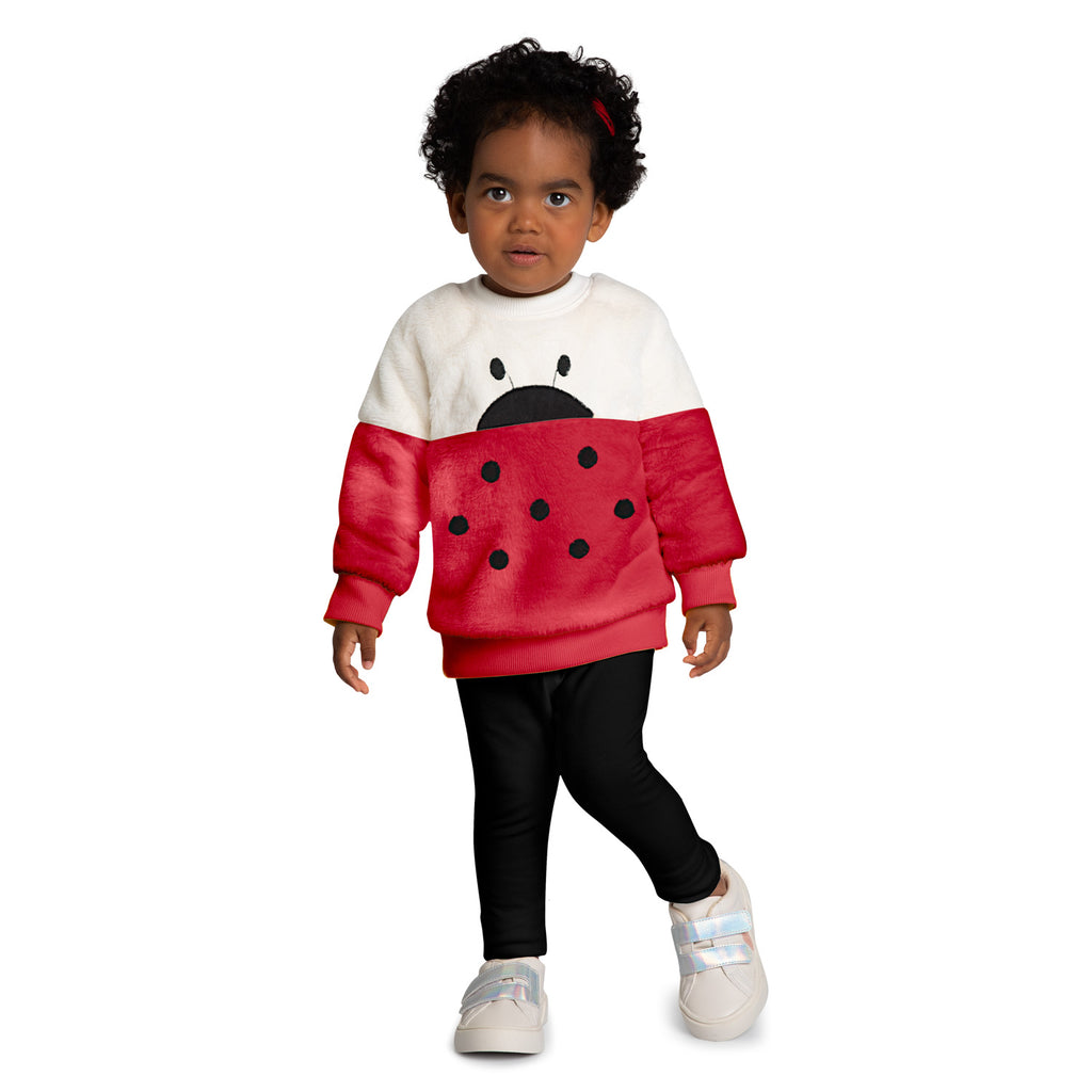 2 Piece Girls Ladybug Top & Leggings