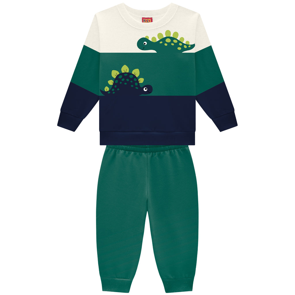 2 Piece Boys Dinosaur Sweatshirt & Pants