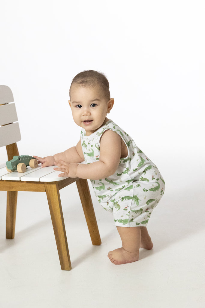 Angel Dear Girls Boys Unisex Infants Toddlers Kids Romper Alligators Bamboo The Plaid Giraffe Children's Boutique