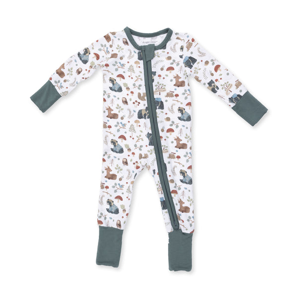 Angel Dear Girls Boys Unisex Infants Toddlers Kids Southern Woodland Animals Convertible Romper Footie Sleeper Sleepwear Nightwear Bamboo Two-way Zipper Forest Animals Mushrooms Deer Bears Owls The Plaid Giraffe Children's Boutique