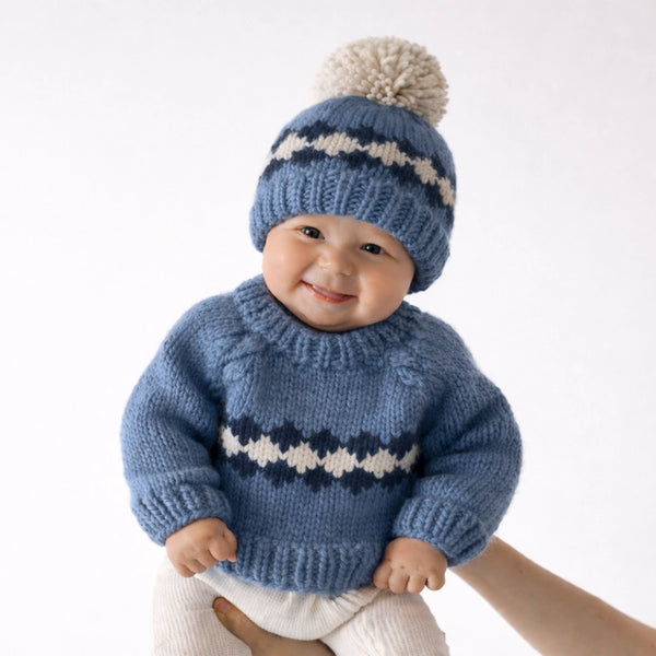 Boys Geo Slate Knit Hat