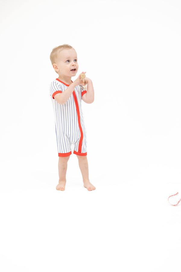 Angel Dear Girls Boys Unisex Infants Toddlers Kids Romper Baseball Sports Bamboo The Plaid Giraffe Children's Boutique