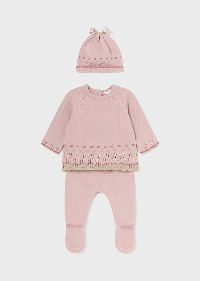 Mayoral Boys Girls Infants Toddlers Kids Juniors Hat Top Sweater Pants Knit Home From The Hospital 100% Cotton The Plaid Giraffe Childrens Boutique