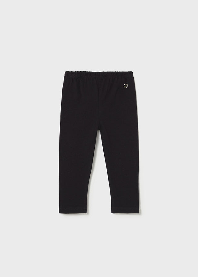 Girls Basic Black Leggings