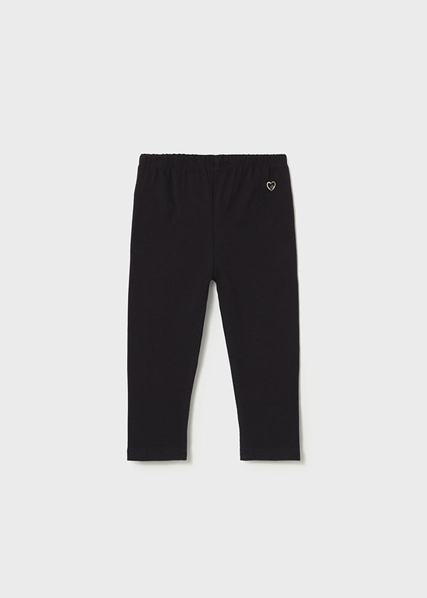 Girls Basic Black Leggings