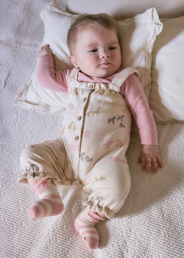 Mayoral Girls Boys Infants Toddlers Kids Juniors Top Bib Pants Jungle Animals Zebras Giraffes Elephants 100% Cotton The Plaid Giraffe Children's Boutique