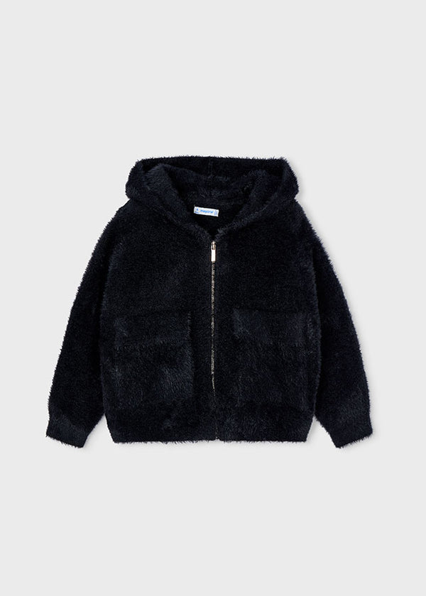 Mayoral Boys Girls Infants Toddlers Kids Juniors Fuzzy Sweater Hood Zipper The Plaid Giraffe Children's Boutique