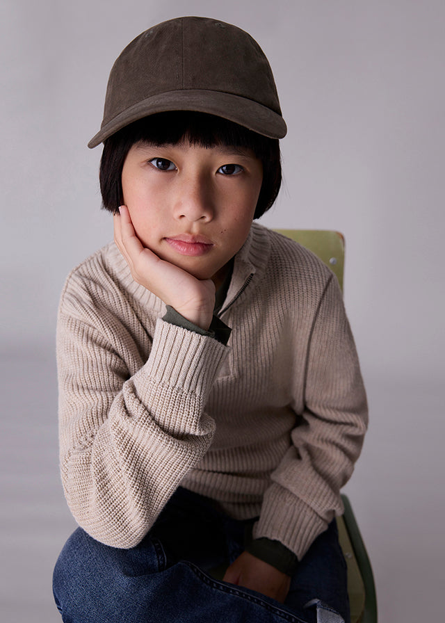Boys 1/3 Zipper Sweater