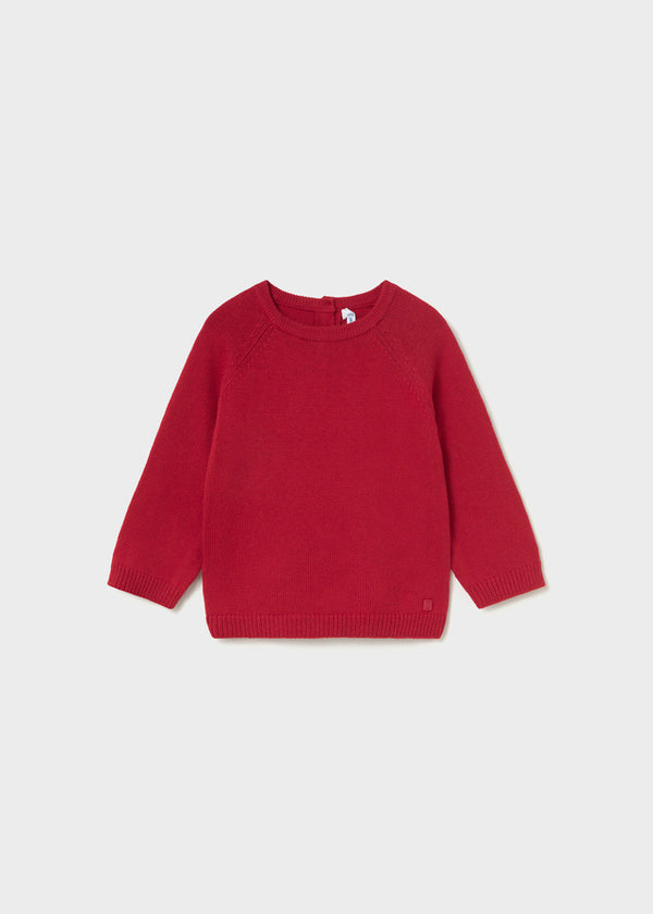 Boys Crew Neck Red Sweater - 351