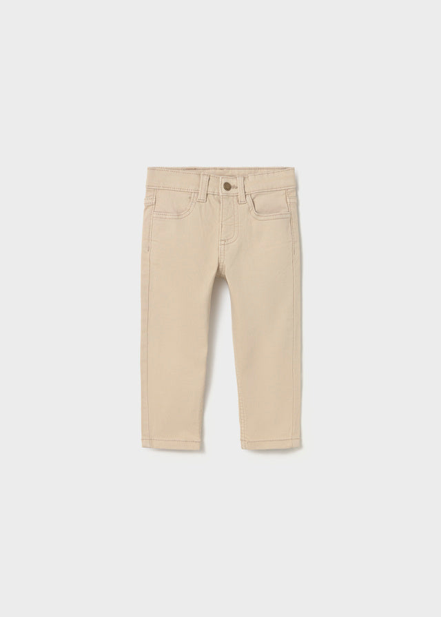 Boys Slim Fit Light Khaki Pants