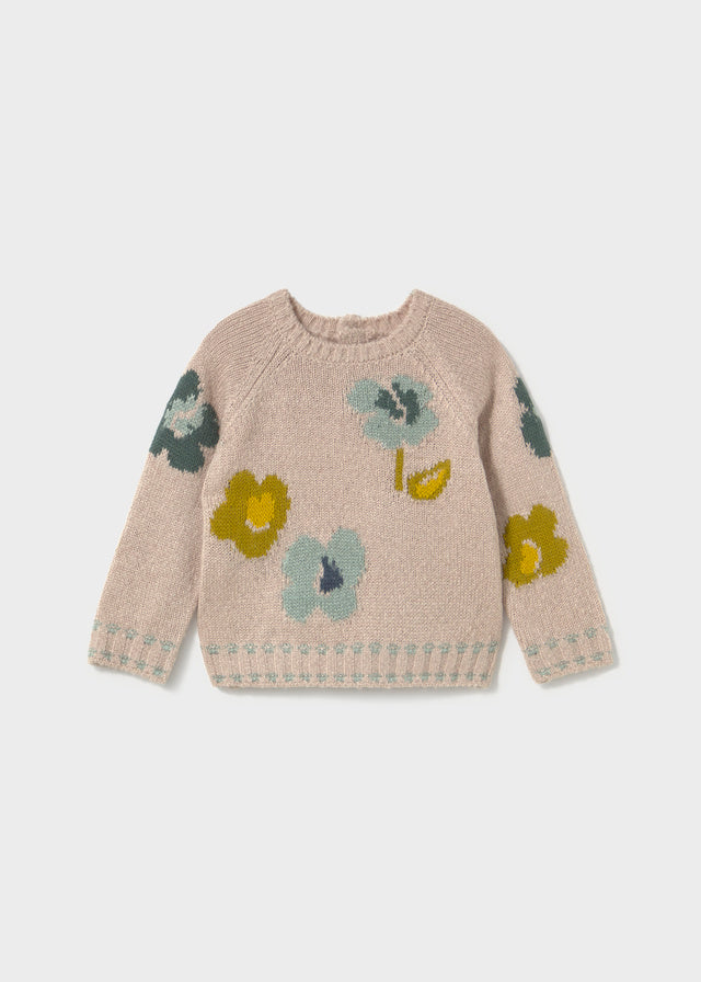 Girls Flower Sweater