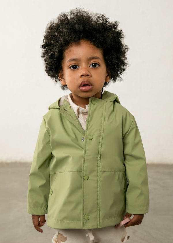 Boys Sage Raincoat