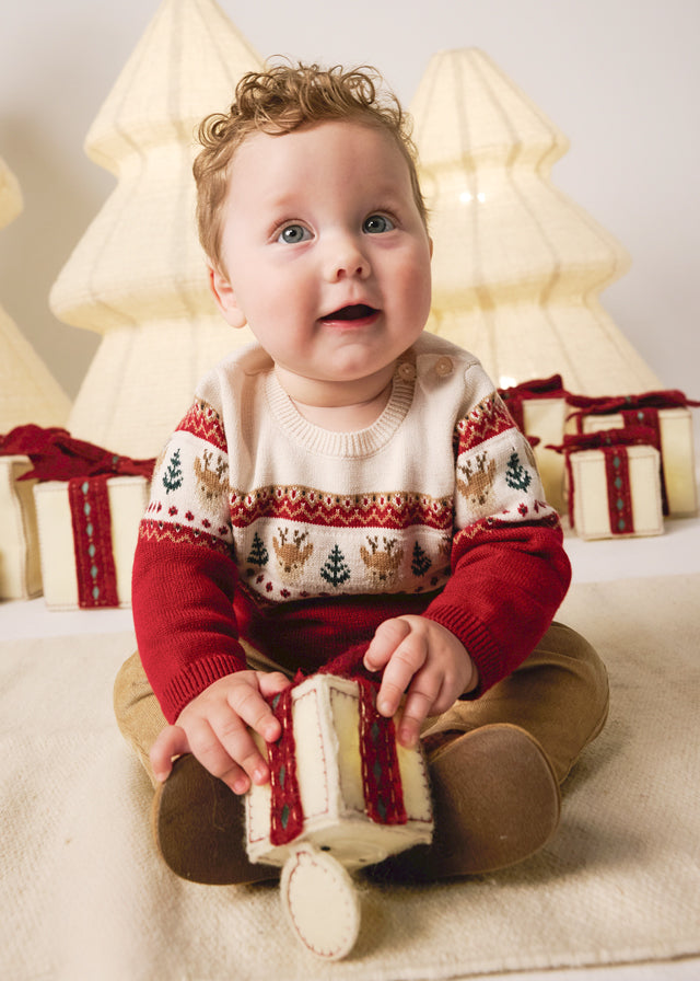 2 Piece Boys Reindeer Sweater & Pants