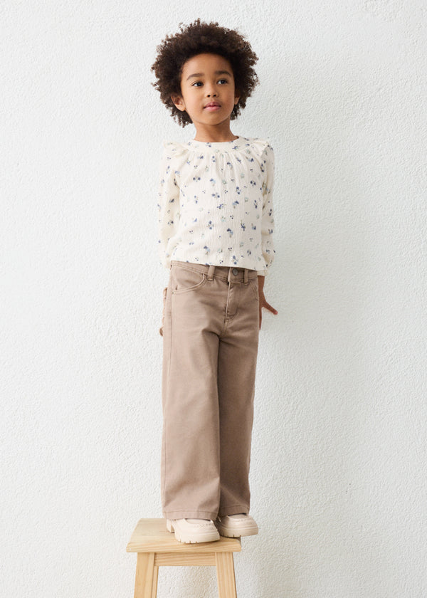 Girls Wide Leg Marine Pants - 4521