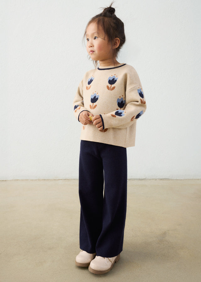 2 Piece Girls Tulip Sweater & Knit Pants