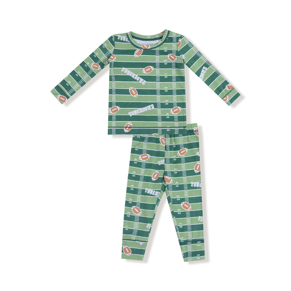 Angel Dear Girls Boys Infants Toddlers Kids Pajamas Sleepwear Nightwear Football Sports Glow In The Dark Bamboo The Plaid Giraffe Children's Boutique