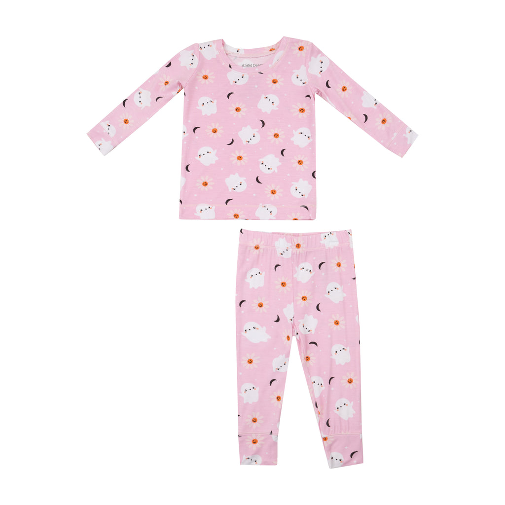 Angel Dear Girls Infants Toddlers Kids Pajamas Sleepwear Nightwear Bamboo Ghosts Halloween The Plaid Giraffe Childrens Boutique