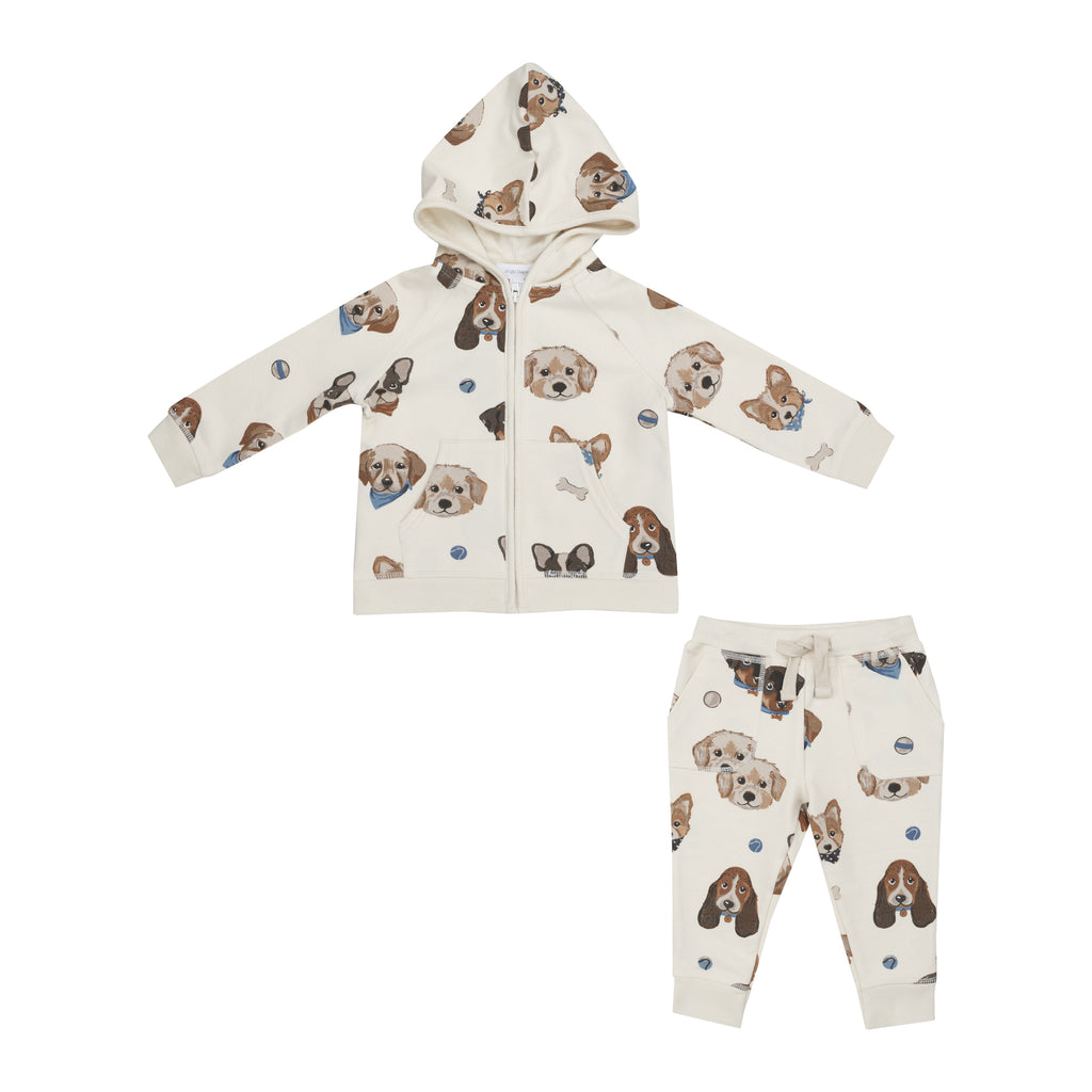 Angel Dear Boys Girls Infants Toddlers Kids Juniors Hoodie Sweatpants Puppies Dogs Organic Cotton The Plaid Giraffe Childrens Boutique