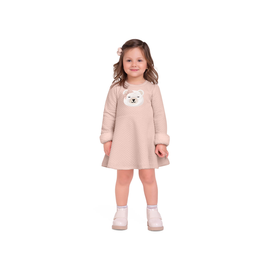 Milon Girls Infants Toddlers Kids Dress Polar Bears Faux Fur The Plaid Giraffe Childrens Boutique