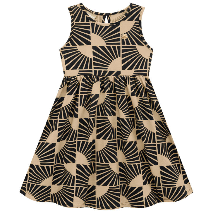 Girls Sleeveless Line Dress