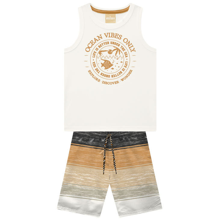 2 Piece Boys Tank Top & Shorts