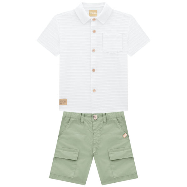 2 Piece Boys S/S Shirt & Shorts