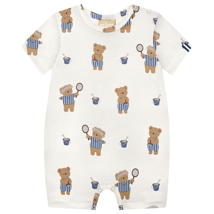 Milon Girls Boys Infants Toddlers Kids Juniors Romper Bears Tennis Beach The Plaid Giraffe Childrens Boutique