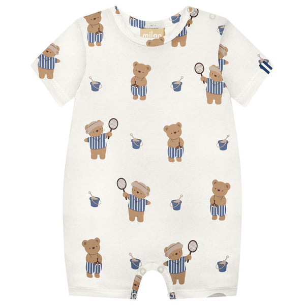 Boys Beach Bear Romper