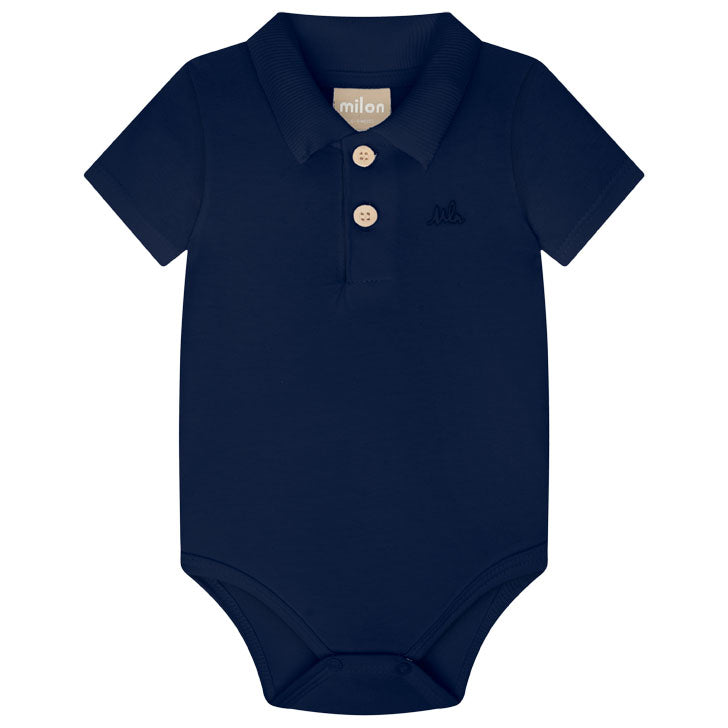 Boys S/S Polo Bodysuit (Click for colors)